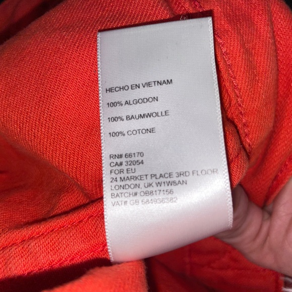 BDG Urban Outfitters Small Orange Denim Jacket. - Picture 7 of 7